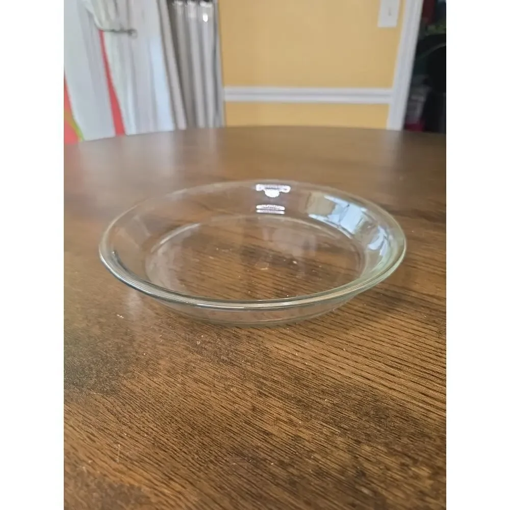 Vintage Fire King Anchor Hocking Pie Plate‎ Pie Pan 460 Clear Glass 9